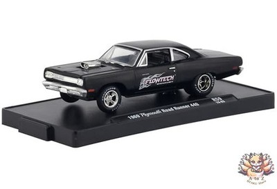 Minicar 1/64 1969 Plymouth Road Runner 440 Flowtech Semi-Gloss Black [11228-59]