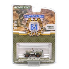 Greenlight  Battalion 64 Series 5 1942 Willys Jeep Canadian Brigade 1:64 Diecast