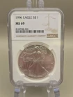1996 $1 American Silver Eagle NGC MS69