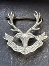 Seaforth Highlands Original British Army Cap Badge.
