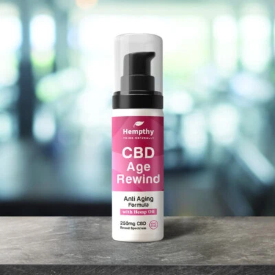 HEMPTHY CBD Age Rewind Broad Spectrum Moisturiser Cream - 250mg - 50g - CBD Skincare