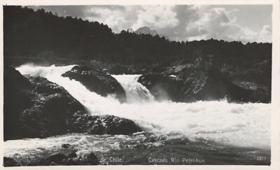 Vintage Postcard Cascada Rio Petrohue Republica de CHILE