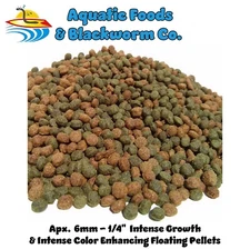 20-lbs  6mm  Intense GROWTH & Intense COLOR Enhancing Koi & Pond Fish Pellets
