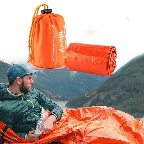 1-5Pack Emergency Sleeping Bags Thermal Blanket Waterproof Outdoor Survival Gear - Picture 2 of 15