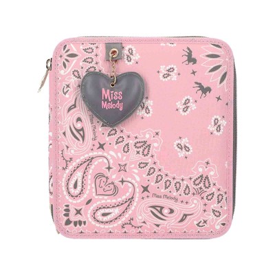 Miss Melody 2 Fach Federtasche BANDANA inkl. Stifte Federmäppchen Rosa