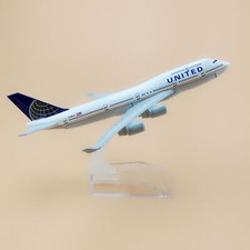 Air UNITED Boeing B747 Airlines Diecast Airplane 16cm Model Plane Aircraft Alloy