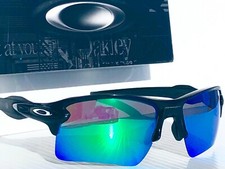 NEW Oakley FLAK 2.0 BLACK w POLARIZED Galaxy JADE 2 lens set Sunglass 9188