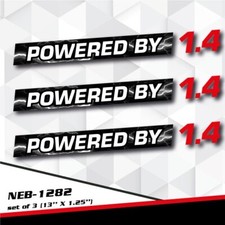 Powered By 1.4l Decal Sticker For Gm Ecotec Cruze Sonic Spark Volt Opel Neb-1282 Powered By 1.4l Decal Sticker For Gm Ecotec Cruze Sonic Spark Volt Opel Neb-1282