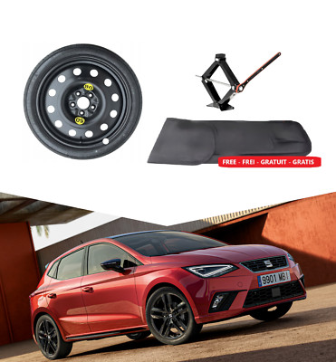Ersatzrad Reserverad Notrad 18'' kompatibel mit SEAT IBIZA 125/60R18 mit Kit