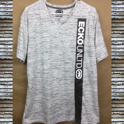 Ecko Unltd T-Shirt Graphic Rhino V-Neck Short Sleeve Activewear NEW Men s Size L