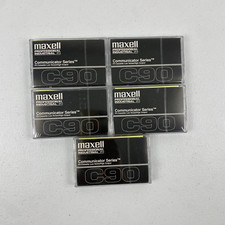 Maxell C90 Communicator Series Professional Industrial P/I Blank Cassette Tape 5