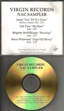 GOLD TST PROMO CD w/ JANET JACKSON Rare MIX & STEVE WINWOOD & TAB TWO EDITS 1997