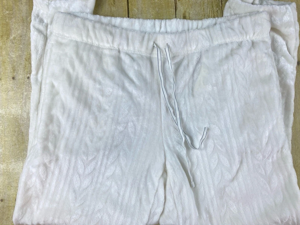 Pantalones de chándal para mujer talla grande 12-14 de felpa blanca polar Foto 4 de 4