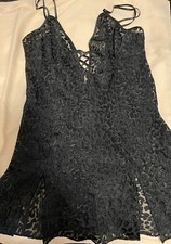 VINTAGE LA SENZA BLACK LINGERIE SIZE SP