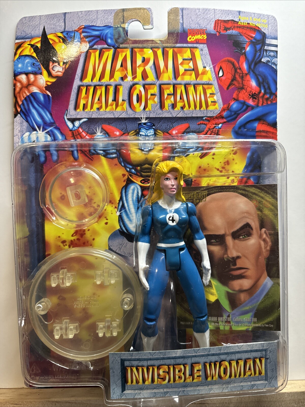 Invisible Woman Marvel Hall Of Fame Action Figure Fantastic Four 1996 Toy Biz
