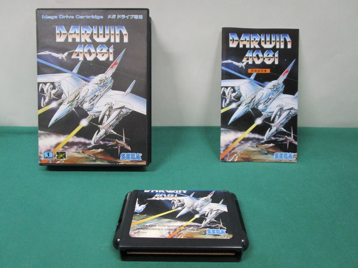 Mega-Drive Genesis -- Darwin 4081 -- included box & manual. JAPAN GAME. 11453