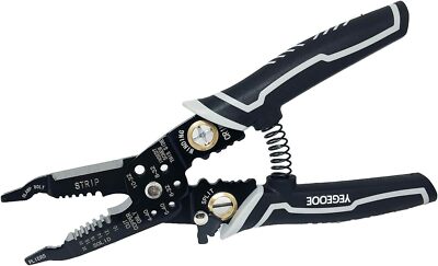 9-in-1 Wire Stripper Tool, 8inch Wire Pliers, Multifunctional Electrician Pliers