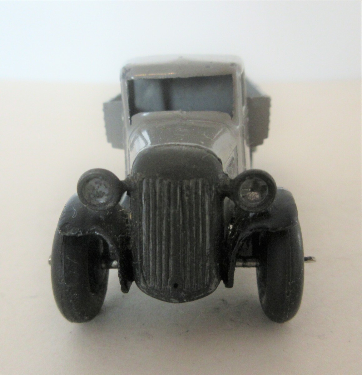Dinky 025b Covered Wagon Type 3 | grey | Excellent Plus