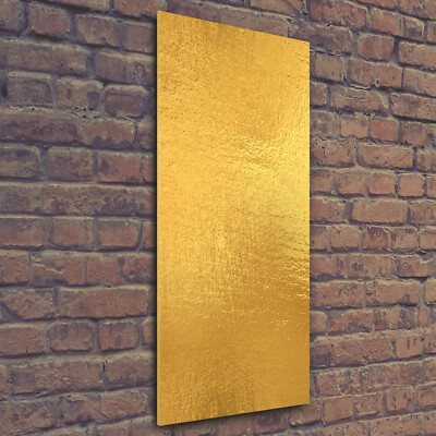 Wand-Bild Kunstdruck aus Hart-Glas Hochformat 50x125 Folien-Textur
