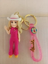 BARBIE MOVIE "COWGIRL HAT"  KEYCHAIN  /  BACKPACK CLIP-PVC- NEXT DAY SHIPPING