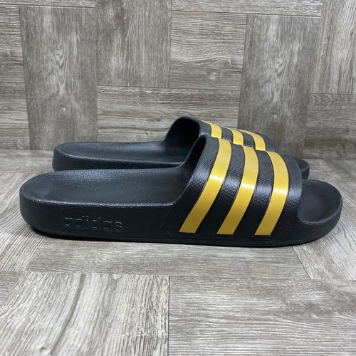 Adidas Adilette Black/Gold Mens Slides 