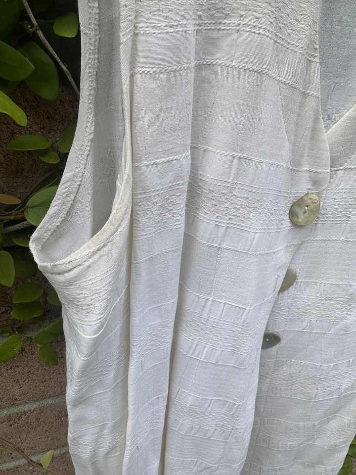 Винтажная туника миди макси без рукавов Positive Attitude 80-е 90-е ретро классика  - Изображение 3 из 4