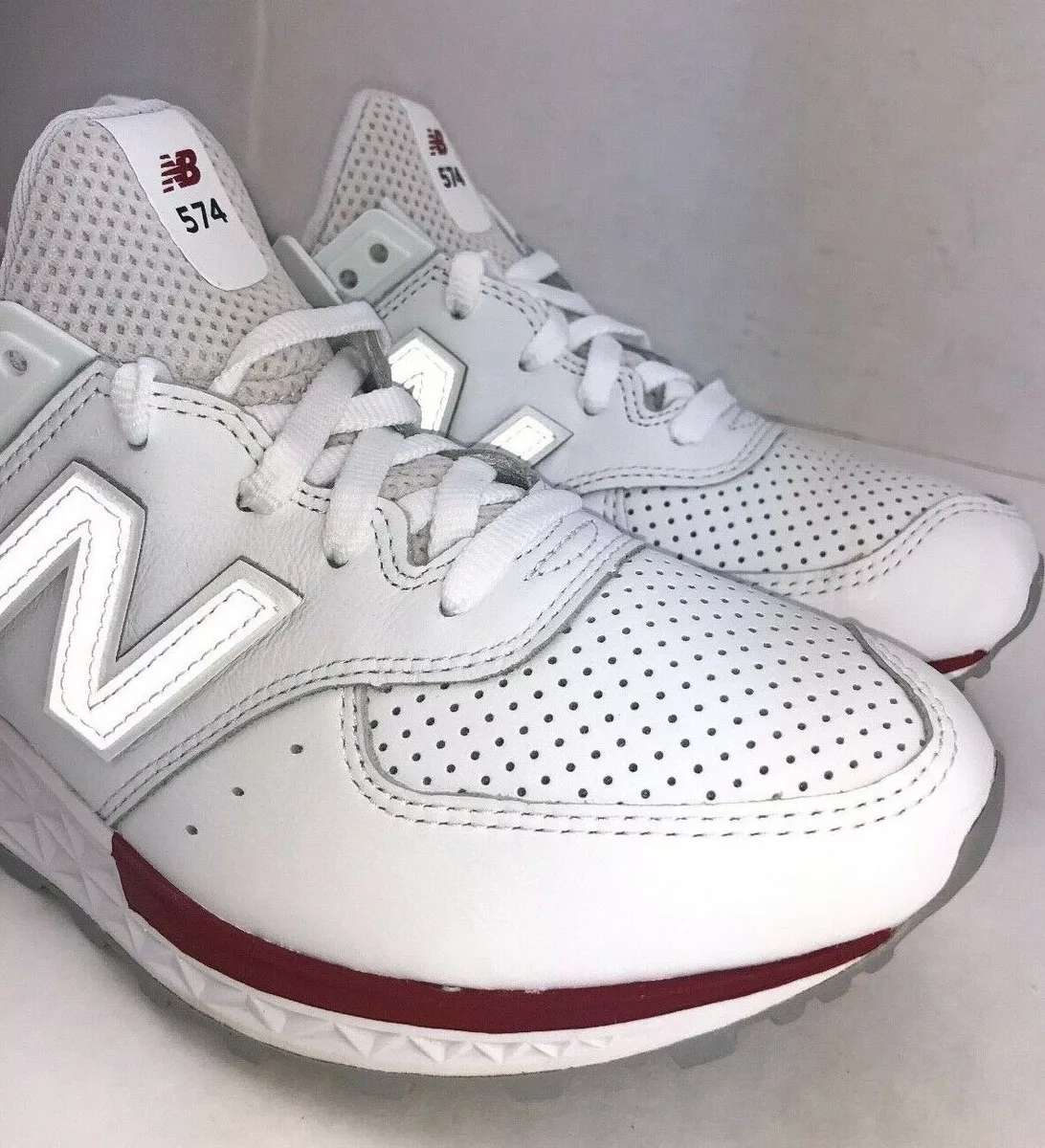 New balance 574 shop sport white red