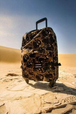 NEW Eastpak x The Hundreds TRANS4 S Camo Luggage w/ TSA Lock Rolling Carry On