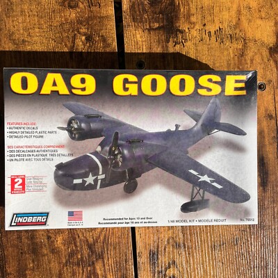 Lindberg 70512 ''OA9 Goose'' Seaplane Model Kit 1/48 Scale NIB SEALED HARD TO FIND