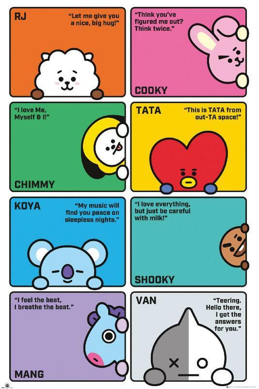 BT21 : Compilation - Maxi Poster 61 x 91.5 cm new and sealed