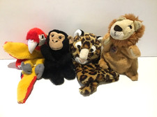 Dowman, Bauer etc Animal Hand Puppets ( Leopard, Lion ,Monkey, Parrot )