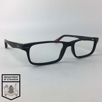 RAY-BAN Brille MATT SCHWARZ RECHTECKIG Brillengestell MOD: RB5277 2077