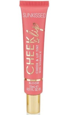 7 × Sunkissed UK Cheek To Lip Cheek And Lip Tint with Vitamin E Vegan-Bloom 15ml