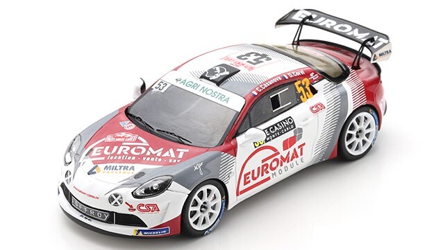 Alpine A110 Rally Monte Carlo 2022 ミニカー Rally Car Model Scale 1:43 Spark Alpine A110 Monte Carlo 2022