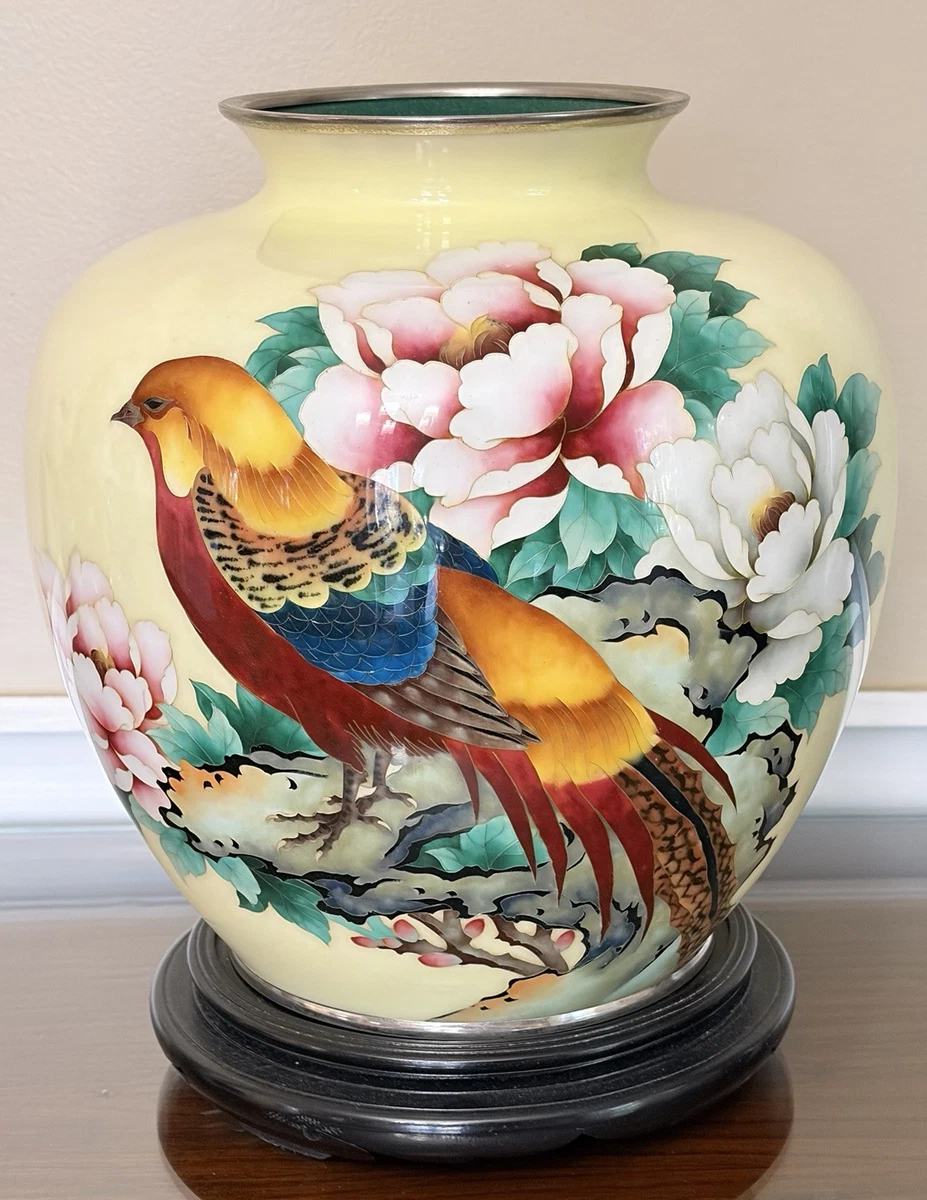 景泰蓝古董原始1900-1940 年日本花瓶| eBay