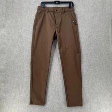 Zuobin Polyester Disco Tapered Pants 32X29 Disco Brown