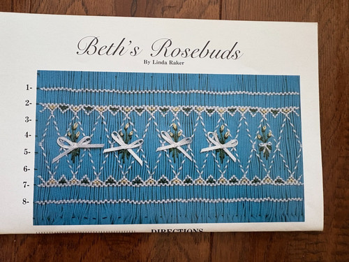 Beth's Rosebuds smocking plate Linda Baker