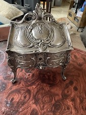 vintage chest of drawers jewelry box Silver