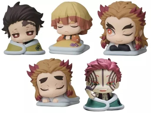 Demon Slayer Kimetsu no Yaiba All 5 Mini Figure Set Collectible Character