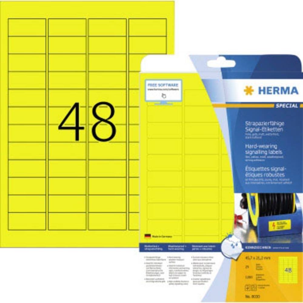 Etiquette plastique Herma 8030 idéale pour organiser votre atelier de création