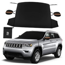 Windshield Cover for Ice and Snow, Heavy Duty 600D Windshield Snow Cover with
