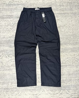 Authentic Stone Island Utility Cargo Wide Pants With Pockets Size 34 Navy NWT