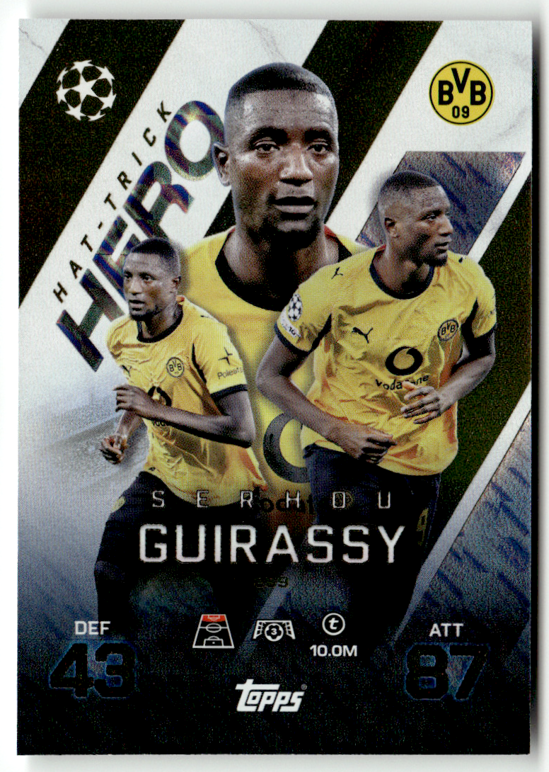 Topps Match Attax CL Extra 2025-26 No. 259 Serhou Guirassy Hat