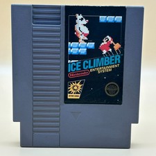 Nintendo NES Game Cart ICE CLIMBER Authentic Vintage Cleaned & Tested