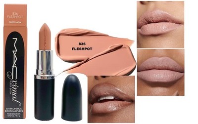 MAC MacXimal 836 FLESHPOT Sleek Satin Lipstick Full Size 0.12 OZ NIB
