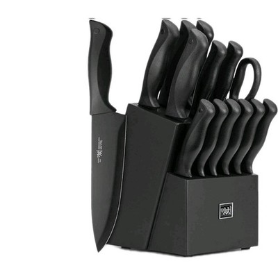 HUNTER.DUAL 15 Pcs Black knife sets - Black