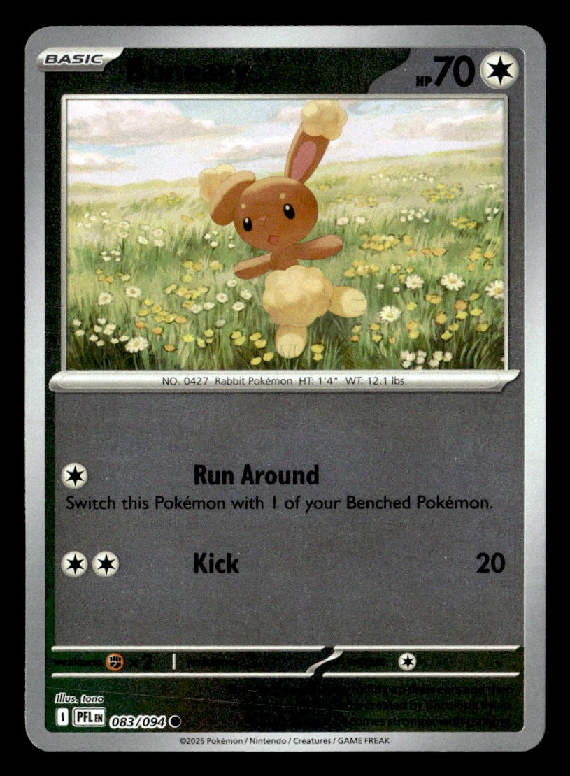 Pokemon Buneary #083/094 tcg Near Mint or Better