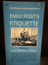 Emily Post's Pocket Book Of Etiquette 12th Revised and Enlarged Edition 1970 -PB