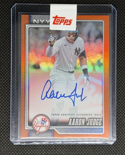 Aaron Judge [75th Anniversary] #1 2026 Topps Flagship Real One Autograph card