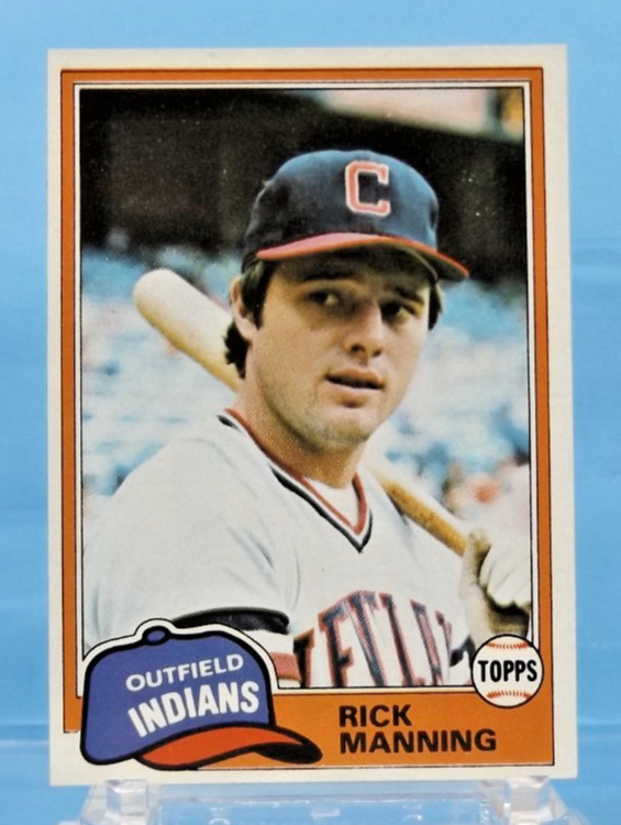 1981 Topps #308 - Rick Manning - Cleveland Indians - Near Mint